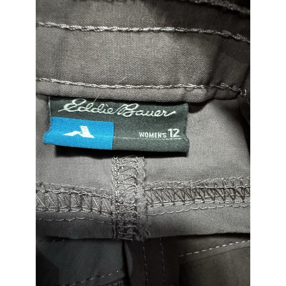 Eddie Bauer First Ascent Camo Capri Pants Women Size 12 Pink/Maroon Stretch Hike - Picture 4 of 12
